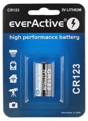 Obrázek produktu pro Baterie CR123 everActive (blistr 1 ks)