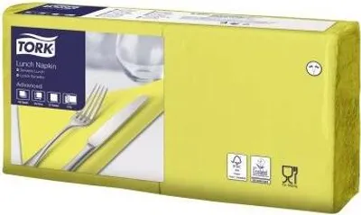Produktbild von Tork 477862, Gelb, Einfarbig, 325 mm, 328 mm, 16,3 cm, 16,4 cm