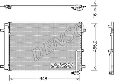 Obrázek produktu pro DENSO Kondenzátor, klimatizační systém