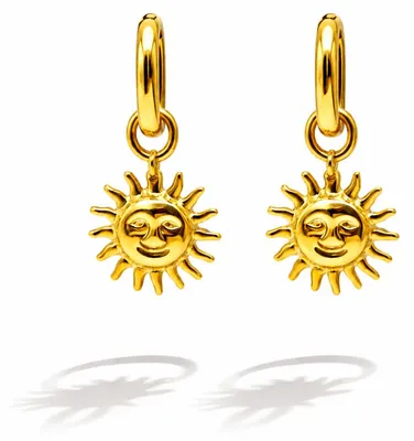 Produktbild von Ohrringe "schimmernde Sonne" goldfarben Urlaub  Sommer Yehwang