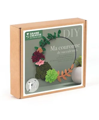 Image de Kit Diy Ma Couronne De Succulentes - Graine Creative