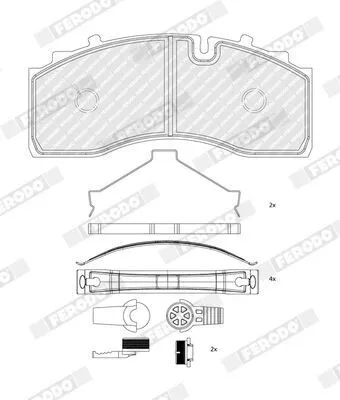Produktbild von FERODO FCV5209B Bremsbeläge Satz