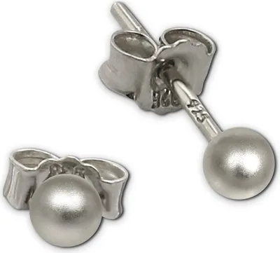 Productafbeelding van SilberDream oorbellen voor dames, zilver 925, mat, oorbellen, model SDO597J3M