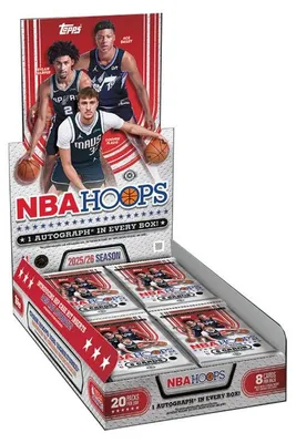 Produktbild von 2025-26 Topps NBA Hoops Hobby Box Englisch
