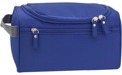 Obrázek produktu pro Kosmetická taška na zavěšení, tmavě modrá, voděodolný nylon, rozměry 25x15x15 cm