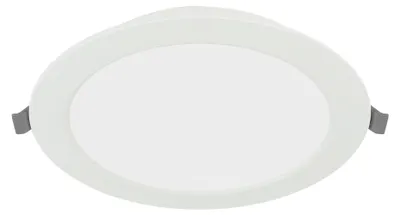 Productafbeelding van LED inbouwspot plat 9W 800lm - plafondlamp rond 4000K neutraal wit IP40
