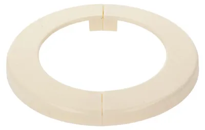 Produktbild von tecuro Scharnierrosette Ø 43 mm x Ø 65 mm x 6,5 mm - Kunststoff ABS weiß