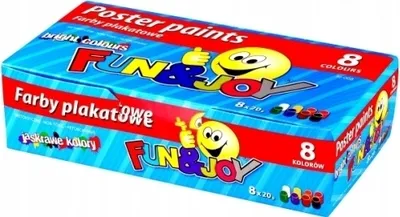 Produktbild von Plakatmalfarben 8 Farben 20 ml Schule Fun&Joy