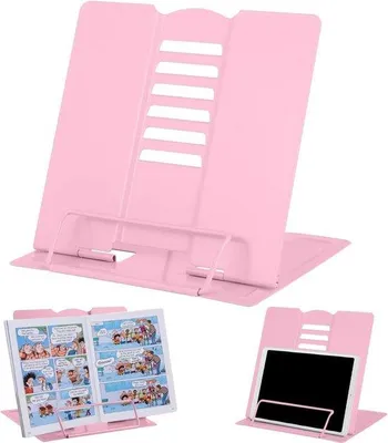 Produktbild von Famanu Buchständer 6-stufig verstellbar - Lichtrosa