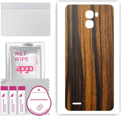 Produktbild von apgo Rückseite Schutzfolie, Skin, kompatibel mit Oukitel K5000, Hinten Displayschutzfolie aus Vinylfolie, kratzfest, einfache Montage - Tigerwood