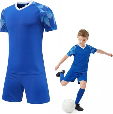 Produktbild von Fußballset 6-13 Jahre, atmungsaktives Fußballtrikot, für Sport