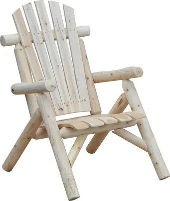 Produktbild von Adirondack Gartenstuhl Gartensessel Holzstuhl Hochlehner mit Armlehne Tannenholz Natur 83 x 68 x 101 cm