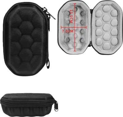 Immagine prodotto di INF Custodia universale nera per mouse wireless - Custodia protettiva da viaggio