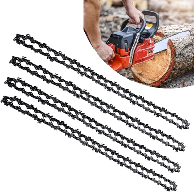 Immagine prodotto di 4 catene per motosega, lunghezza 35 cm, passo 3/8", spessore 1,3 mm