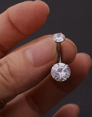 Produktbild von Piercingohrring LI-23612 - Silber Kreis für Sie KP23612