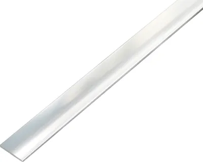 Produktbild von Alberts Flachstange |  Aluminium, natur | 1000 x 15 x 2 mm | 3er Set