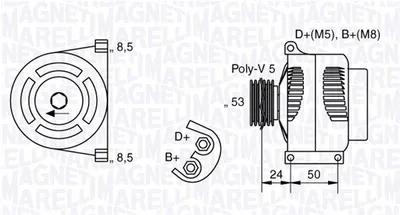Produktbild von Lichtmaschine Generator 90A