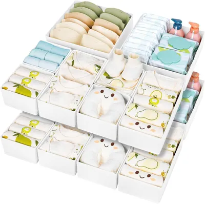 Image de Organisateur de tiroir - Set de 15 boîtes de rangement pour vêtements