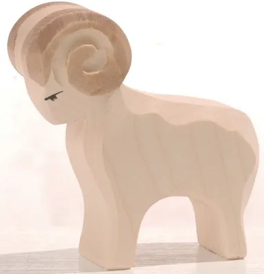 Produktbild von Schafbock - Ostheimer Holzfigur: weiß