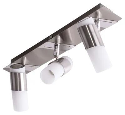 Produktbild von LED Deckenleuchte chrom, bewegliche Strahler, L 38cm