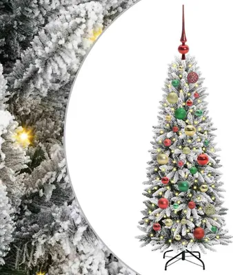 Obrázok produktu pre vidaXL Umelý vianočný stromček so 150 LED diódami so stojanom biely 120 cm