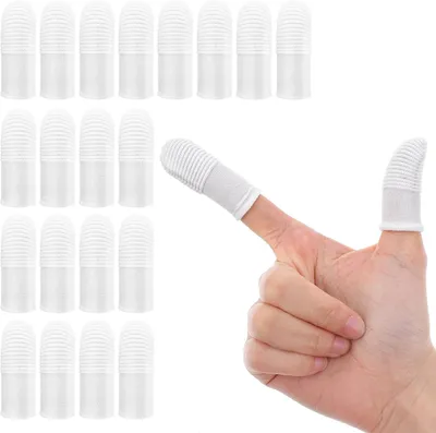 Produktbild von Zahnpflegeset für Haustiere, 20-teilig, weiche Fingerzahnbürsten und Reinigungstücher, für die Mundpflege