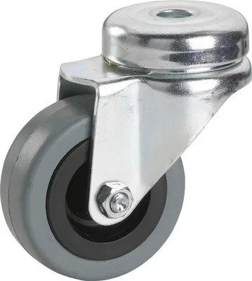 Produktbild von DÖRNER + HELMER Lenkrolle Gummi 50 mm 45 kg Rückenloch