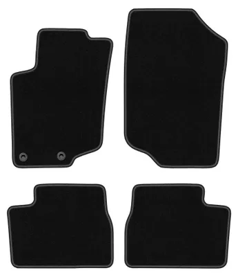 Immagine prodotto di Tappetini in moquette per Peugeot 207 2006-2012 (SW/station wagon/hatchback) – set 4 pezzi, neri, su misura – Wielganizator BASIC