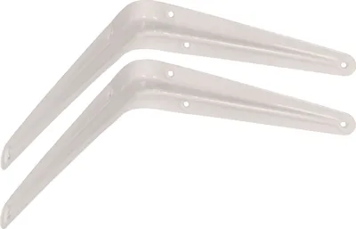 Imagen del producto de KOTARBAU® Juego de 2 soportes para estantería, 200 x 150 mm, para montaje en pared, color blanco