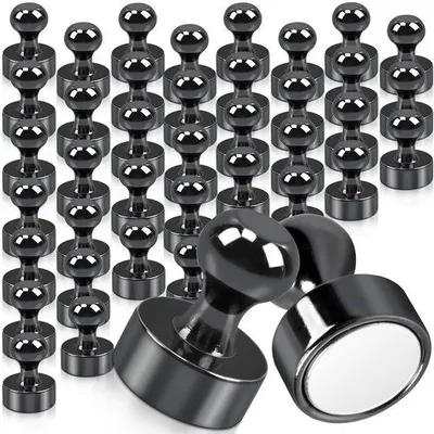 Obrázek produktu pro Silné neodymové magnety 12 x 16 mm, černé, 40 kusů