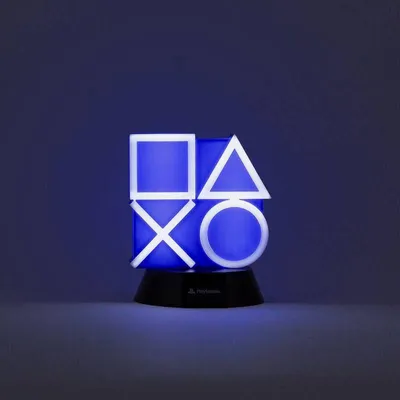 Immagine prodotto di Lampka LED z symbolem PlayStation - oficjalny produkt DC Comics