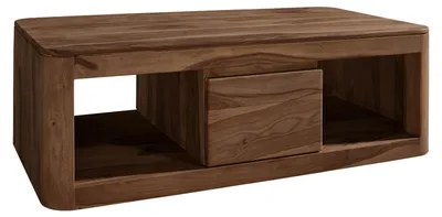 Produktbild von MASSIVMOEBEL24.DE Couchtisch Sheesham 118x65x40 rot-braun gebeizt TORONTO #152