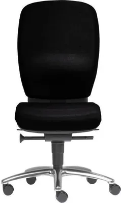 Produktbild von Büro-Drehstuhl Lady Comfort ohne Armlehnen Alu-Fußkreuz schwarz