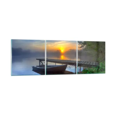 Produktbild von Bilder auf glas - Landschaft Meer Sommer Sonne - 150x50cm - Glasbilder - Wandbilder - Kunstdruck - zum Aufhängen bereit - Wanddekoration aus Glas - Glas Bilder - Wandbild auf Glas - GCA150x50-2226