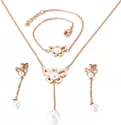 Immagine prodotto di Set FA-15092 - Gioielli Oro/Rosa Eleganti KP15092
