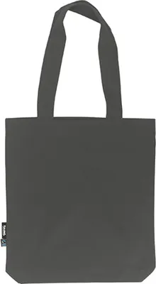 Produktbild von Neutral O90003 | Twill Bag / Einkaufstasche / Fairtrade- - Farbe: Charcoal - Größe: 38 x 42 x 7 cm