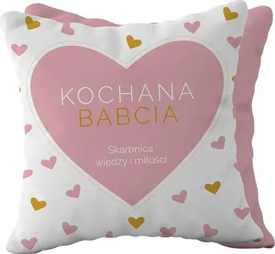 Produktbild von Geschenk-Kissen mit der Aufschrift „Liebe Oma“ – Be-Happy Gifts