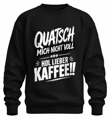 Productafbeelding van "Maak me geen dwazen, geef me liever een statement," Sarcasme, humor, sweatshirt, trui, zwart, maat M