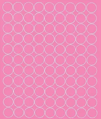 Produktbild von Runde Aufkleber, 2 cm Durchmesser, Punkte, 99 Stück, rosa matt