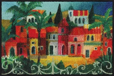 Produktbild von Salonloewe PALM PIAZZA Fußmatte Wohnmatte 50 x 75 cm