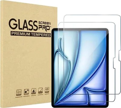 Immagine prodotto di Vetro temperato per iPad Air 11 pollici M3 2025 [2 pezzi] Pellicola protettiva dello schermo Antigraffio Resistente al vetro Phonillico®