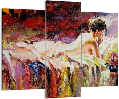 Produktbild von Bild auf Leinwand - Leinwandbild - Frau Modell - 130x100cm - Wand Bild - Wanddeko - Wandbilder - Leinwanddruck - Bilder - Kunstdruck - Wanddekoration - Leinwand bilder - Wandkunst - CB130x100-3534