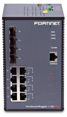 Image de Fortinet FortiSwitch Rugged, Contrôlé, L2, Gigabit Ethernet (10/100/1000), Mode full duplex, Prise en charge de l'alimentation par Ethernet (PoE), Montage mural