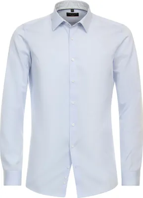 Produktbild von REDMOND Herren Businesshemd Langarm Kent Slim-Fit Twill Hellblau XS