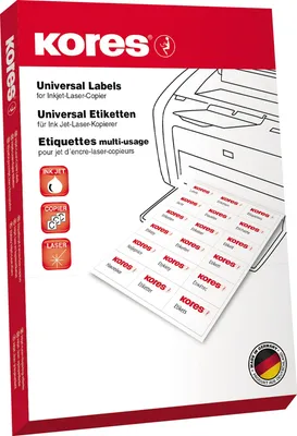 Produktbild von Etikett L10537R 105x37mm rot 1.600 Stück