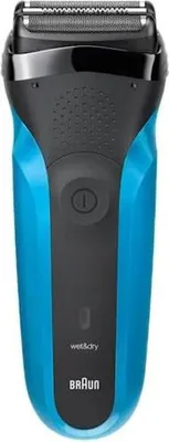 Obrázok produktu pre Braun Series 3 310s, Planžetový holiaci strojček, Čierna, Modrá, Batérie, Nikel-Metal Hydrid (nimh), 30 min, 1 h