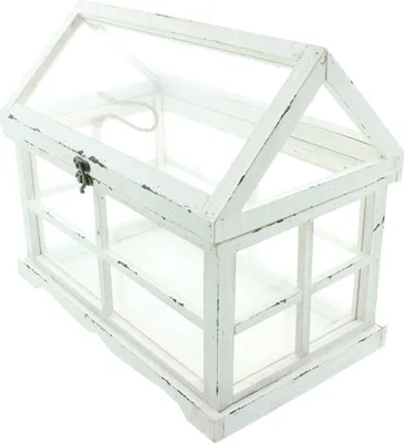 Produktbild von Mini-Gewächshaus Shabby 37x21x31cm – Terrarium