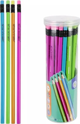 Image de Crayon HB avec gomme, 48pcs.