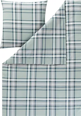 Produktbild von Estella Bettwäsche Hannes" salbei 1x 155x220 cm + 1x 80x80 cm"