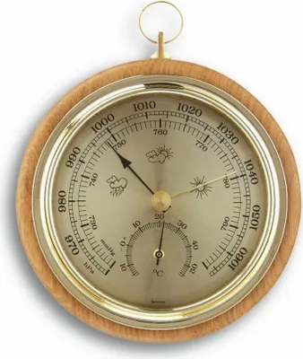 Immagine prodotto di TFA - Termo-barometro analogico in legno massiccio - 45.1000.05 - Faggio